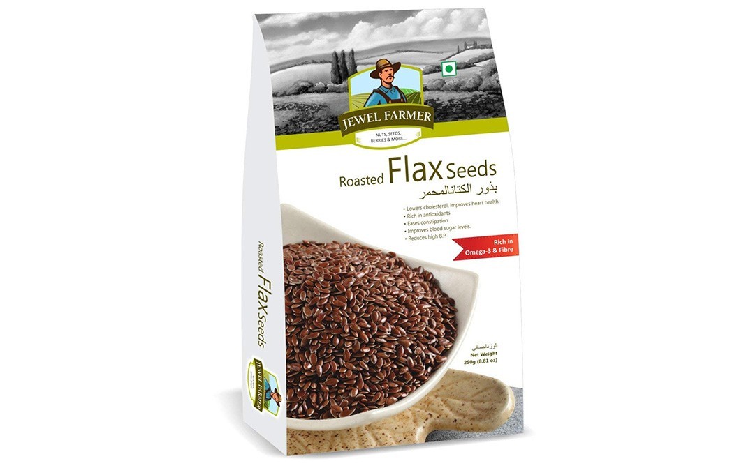 Jewel Farmer Roasted Flax Seeds    Box  250 grams